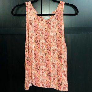 Printed Lace-up Tank